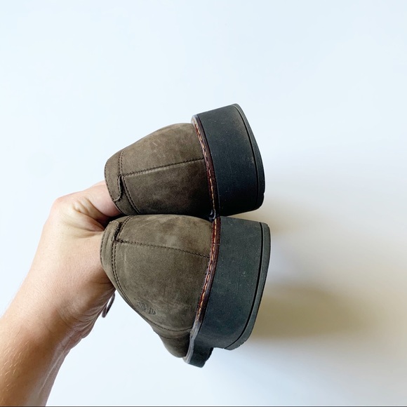 Timberland Brown Nubuck Square Toe Oxford Shoes - Picture 4 of 9